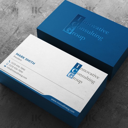 ICG Business Cards Design by IK_Designs