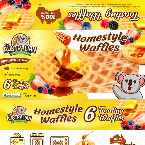 Waffle Packet Design Design by rizal hermansyah