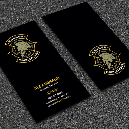 Business Card & Letterhead for Armed Security Agency Design by ™SF_Design™