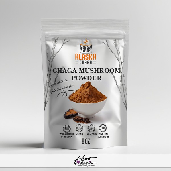 Mushroom Tea Pouch Design, Made in USA