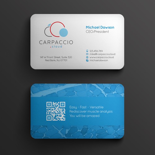 Give more muscle to research with graphic ID for CARPACCIO.cloud Design by kendhie