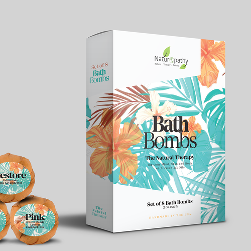 Design a Gift Package for Naturopathy Bath Bombs Réalisé par artiss03