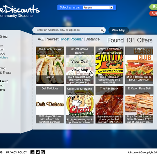 Website redesign for LiveDiscounts.com Ontwerp door Jack Mullen