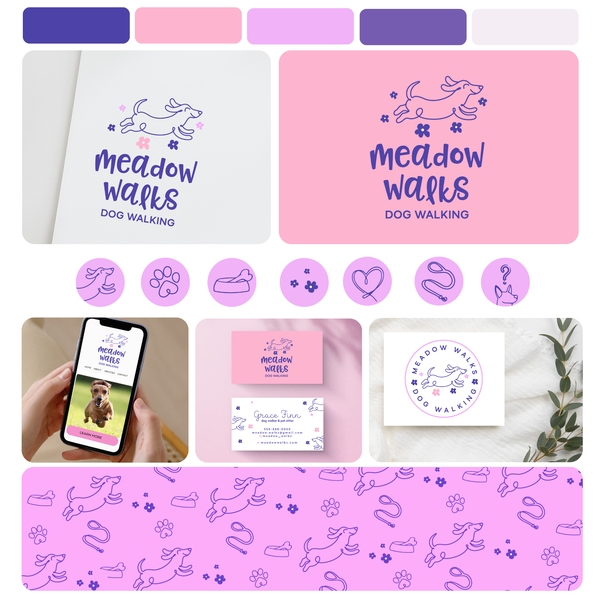 Visual Identity Proposal for a Dog Walking Company