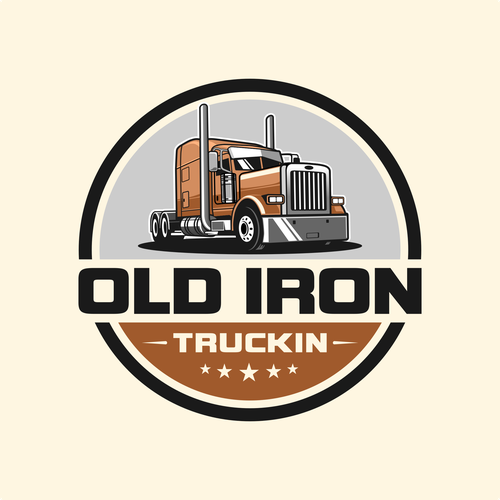 Vintage old school trucking Restoration and apparel brand Design by RINDAMEN27