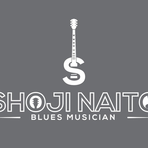 LOGO for a Blues Musician WEB and posters Diseño de Archell Designs