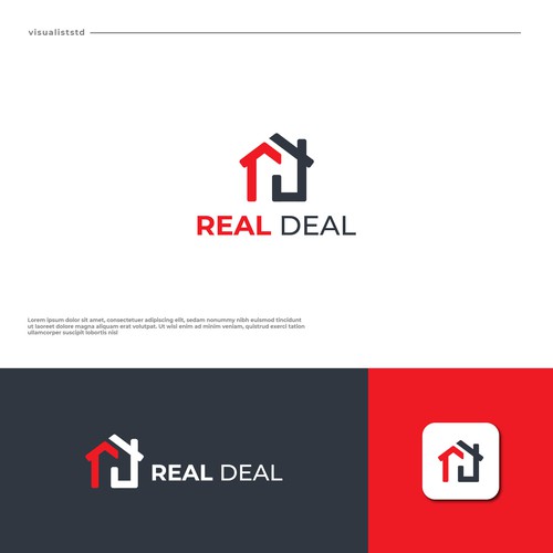 Simple logo for real estate transaction and client management software Design by Rustu Design
