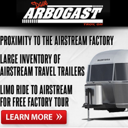 Arbogast Airstream needs a new banner ad Diseño de Nina H.