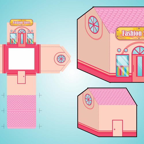 Design a fun & cute paper toy town! | Print or packaging design contest