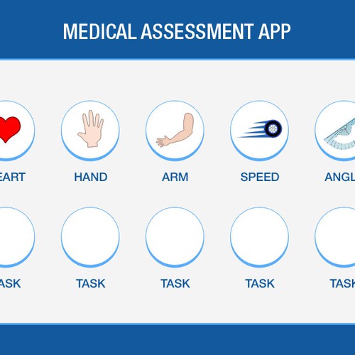 Interactive medical app for use by therapists and patients Diseño de kkriss