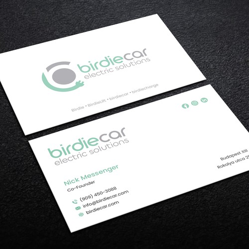 business card for company called birdie Design by Lvana_art©