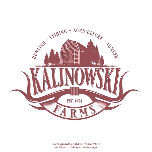 Rustic Family Farm Logo Design For Merchandise Design by Classgraphics11