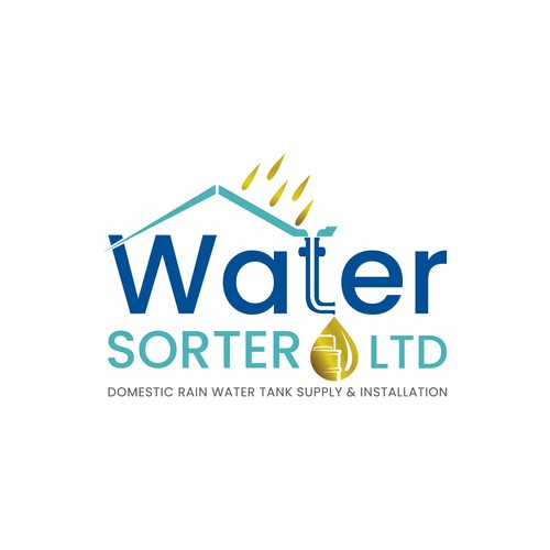 Design a catchy logo somehow detailing home rain water tank benefits. Design by Creative P