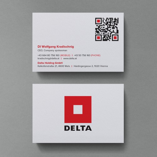 DELTA Business Card Relaunch Design by Birendra Chandra Das