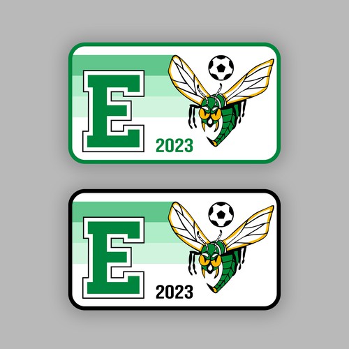 Edina High School Girls Soccer Hat Patch to be worn by team and supporters for the 2023 season.  Tea Design por MLang Design