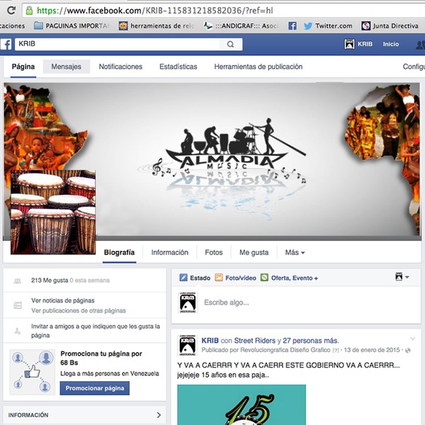 Diseño de REVOLUCIONGRAFICA titulado "Portada Facebook"