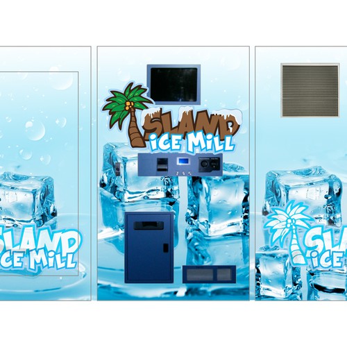 Create a vinyl wrap for a ice vending machine Design by S.U.P.A.T.A