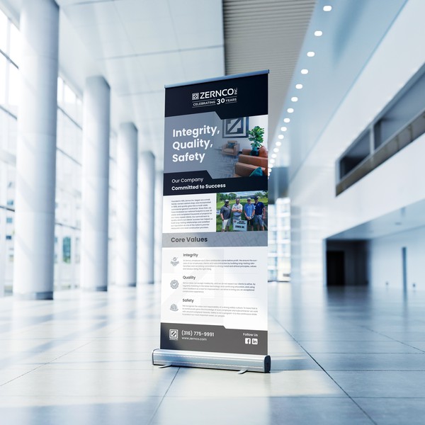 1 Retractable Marketing Banner