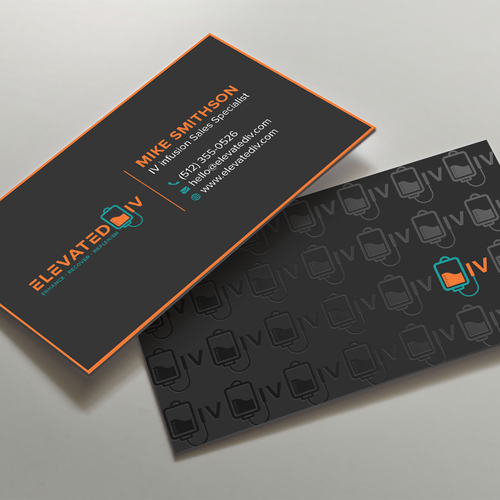 business cards for New IV Infusion Company offerin in office and mobile ...