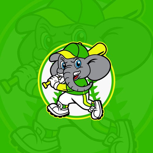 Travel Baseball Team Logo & Patch - Elephant Design by jkvall