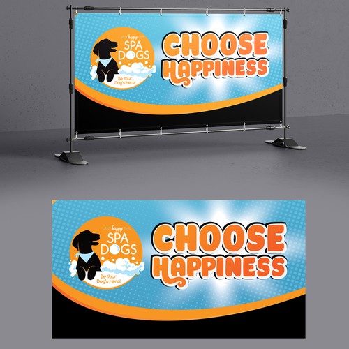 Choose Happiness Banner Design Réalisé par Create4Design