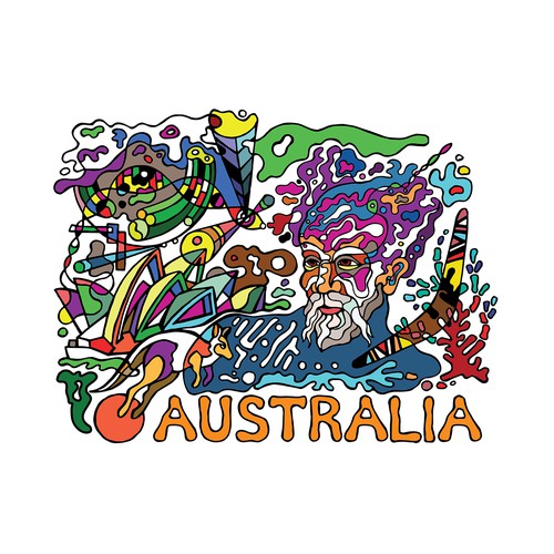 Australian T-shirts Design by krlegend