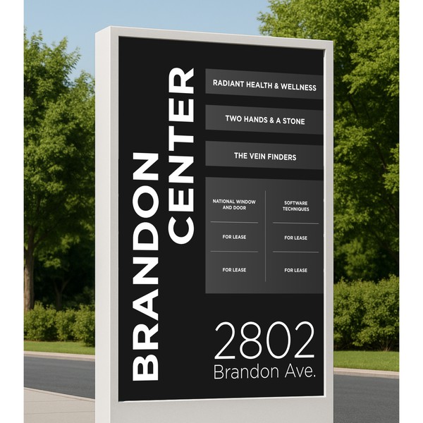 Design Sign for Building and tenants.