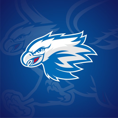 High-Flying Eagle Logo for a High-Performing School District Diseño de indraDICLVX