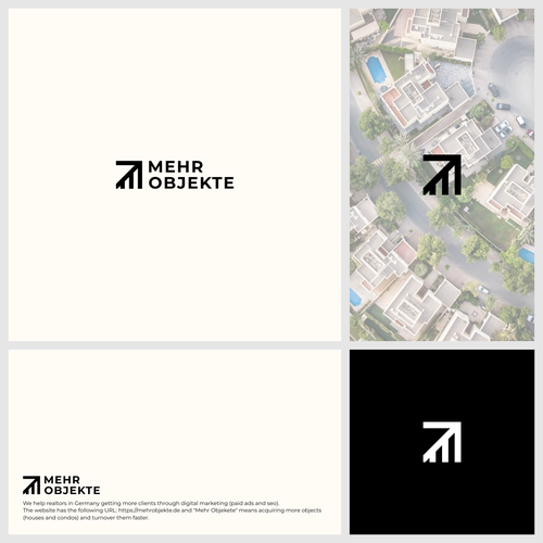 Corporate identy and logo for real estate marketing agency Design by Brog5