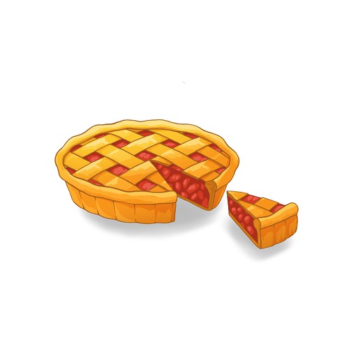 Have a slice of tasty pie Design por Ardhidesign