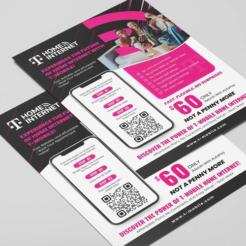 T-Mobile Home Internet Flyer Design by Alphabet ♥