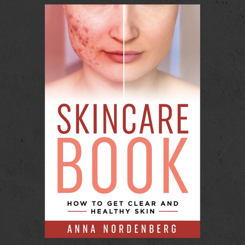 skincare book to help people with unwanted skin issues such as acne .... Design by Sam Art Studio