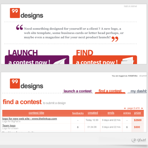 Logo for 99designs Design by claurus