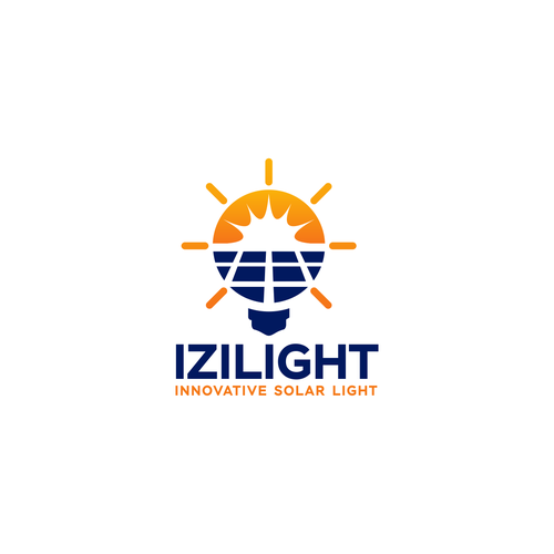 Design vincitore del contest "Logo marque d'Eclairage Solaire : IZILIGHT"