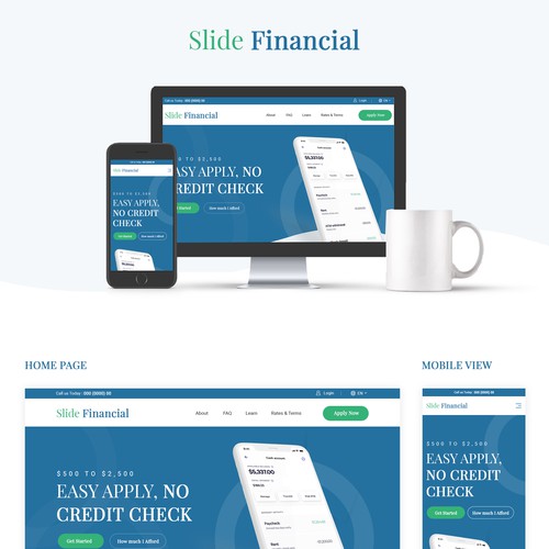 Personal finance website design Design by ♾️e2infinity♾️