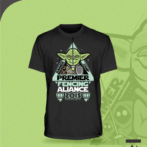Design by Romantka titled "Fencing Camp T-Shirt Star Wars Themed"