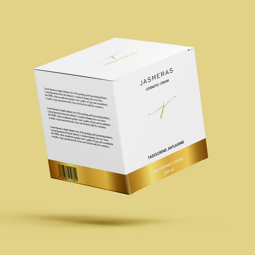 Packaging design for a cosmetic-cream required Design réalisé par Fast Studio⚡