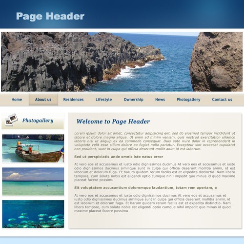 1-3 Page Website Template Design von snoods