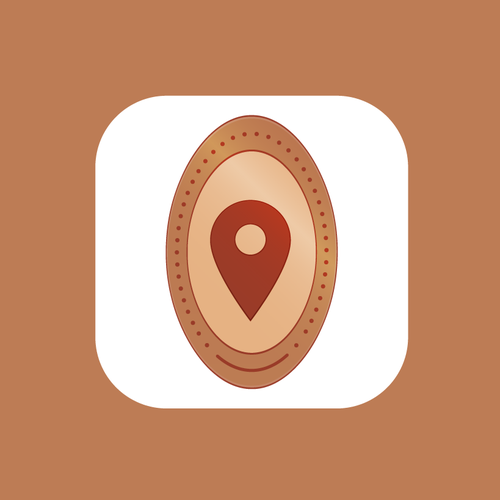 Modern iOS app - pressed penny locator app designed for coin collectors Design by MAM2
