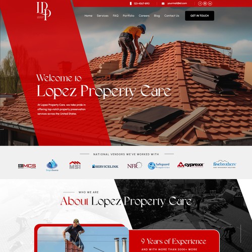 Design a Modern Property Preservation Website Company Design by MercClass