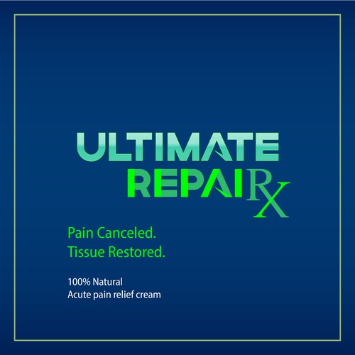 Create a logo for a high end all natural pain relief and repair cream Diseño de Francesca Macri