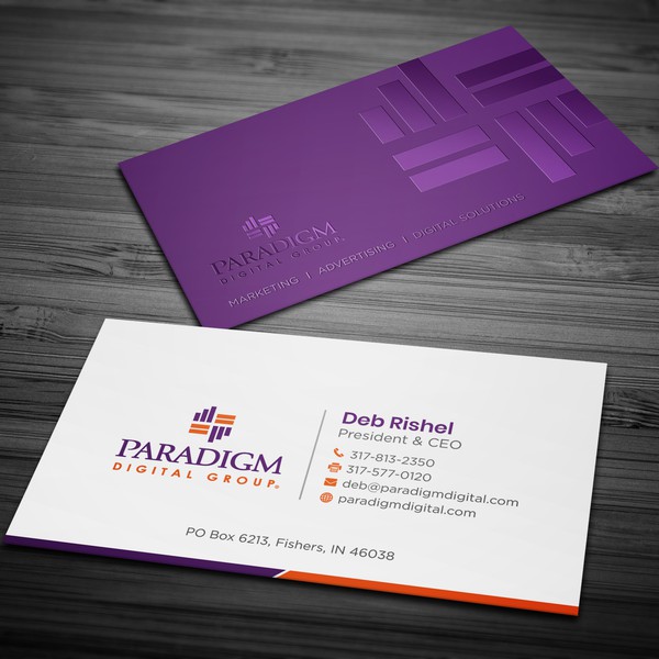Design by GrapLink titled "Business card contest winner"