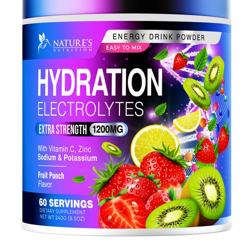 Hydration Electrolytes Design Needed for Nature's Nutrition Design by UnderTheSea™