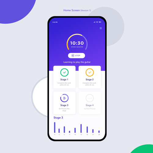 Design a beautiful Pomodoro app Design by A N S Y S O F T