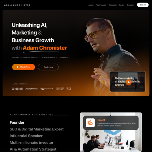 Designs | Tony Robbins Style 1 Page Lander | Landing page design contest