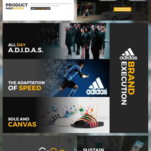 moeder Okkernoot Ontwarren Adidas here to create! need a kick a$$ deck to wow top executives |  PowerPoint template contest | 99designs