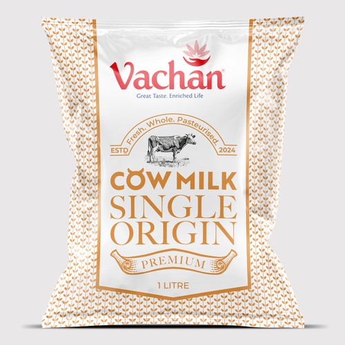 Vachan Cow Milk Design by Gustavo RV