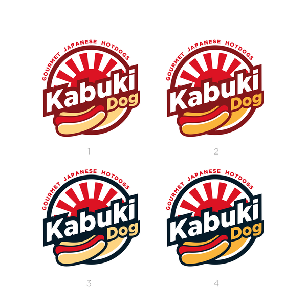 Design criado por Pinoy® com o nome "Kabuki Dog Logo Design"