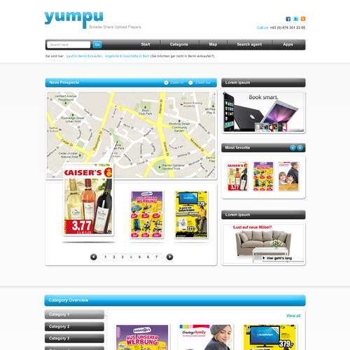 Create the next website design for yumpu.com Webdesign  Ontwerp door DOM Studio