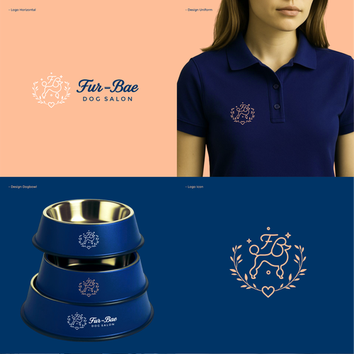 Design a logo/branding for Fur-Bae (slogan: Before Anything Else) luxury dog wellness/lifestyle biz Design by BRGHT✦
